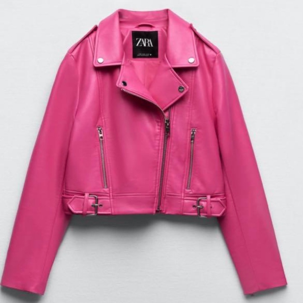 ZARA FAUX LEATHER JACKET
FUCHSIA